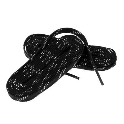 1 Pair Premium Sports Ice Hockey Skates Shoe Laces Shoelace 120 Inch, Black