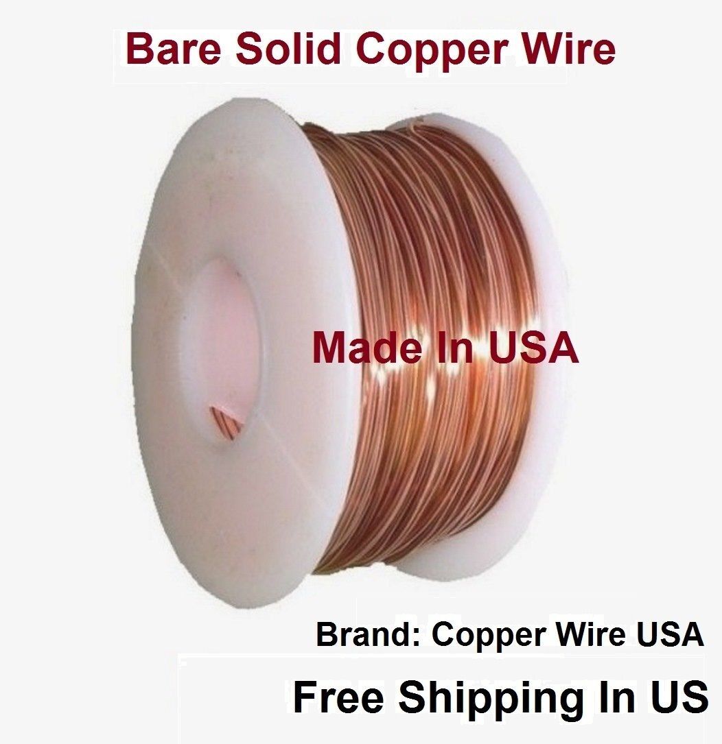 Solid Copper Round Wire ( 1 Lb. Spool  ) Choose Gauge & Temper /10 To 30 Ga