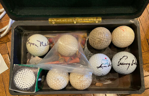 Byron Nelson, Sam Snead And Lanny Watkins Signed Balls, Other Vintage Balls, Box