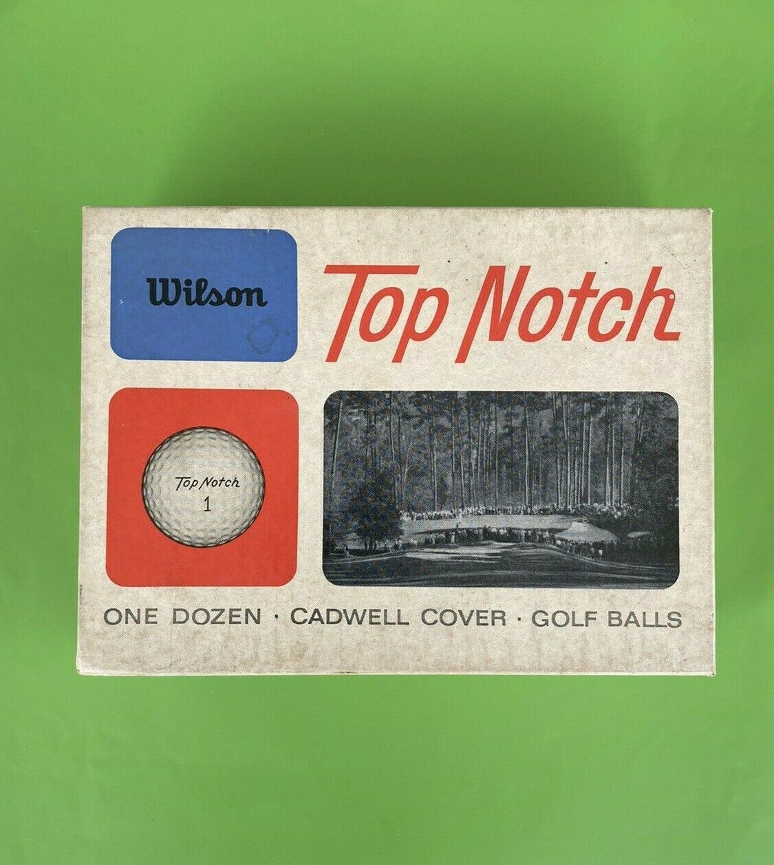 12 Vintage Wilson Top Notch Golf Balls Cadwell Cover 1955 Unused