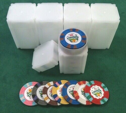 5 Casino Chip Tubes Collector Chip Storage Las Vegas 39, 40 & 41 Mm Chips *