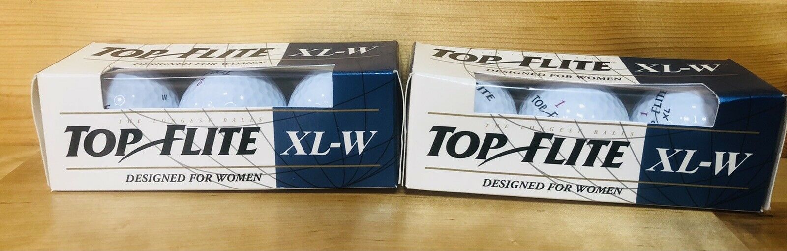 Top Flite Xl-w (3) Golf Balls For Women Vintage 1994 Spalding (2 Packs)