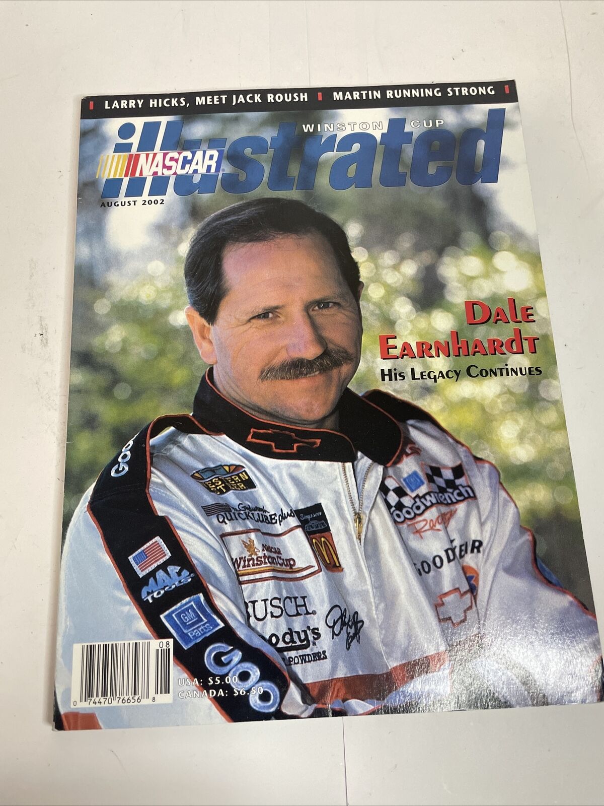 2002 Winston Cup Nascar Illustrated Magazine August
