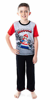 Super Mario Bros. Boys' Mario Kart VROOOM! Video Game 3 Piece Pajama Set