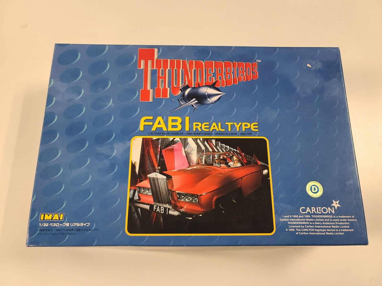 1999 Thunderbirds FABI REAL TYPE 1/32 Car Model Assembly Kit Imai Carlton New