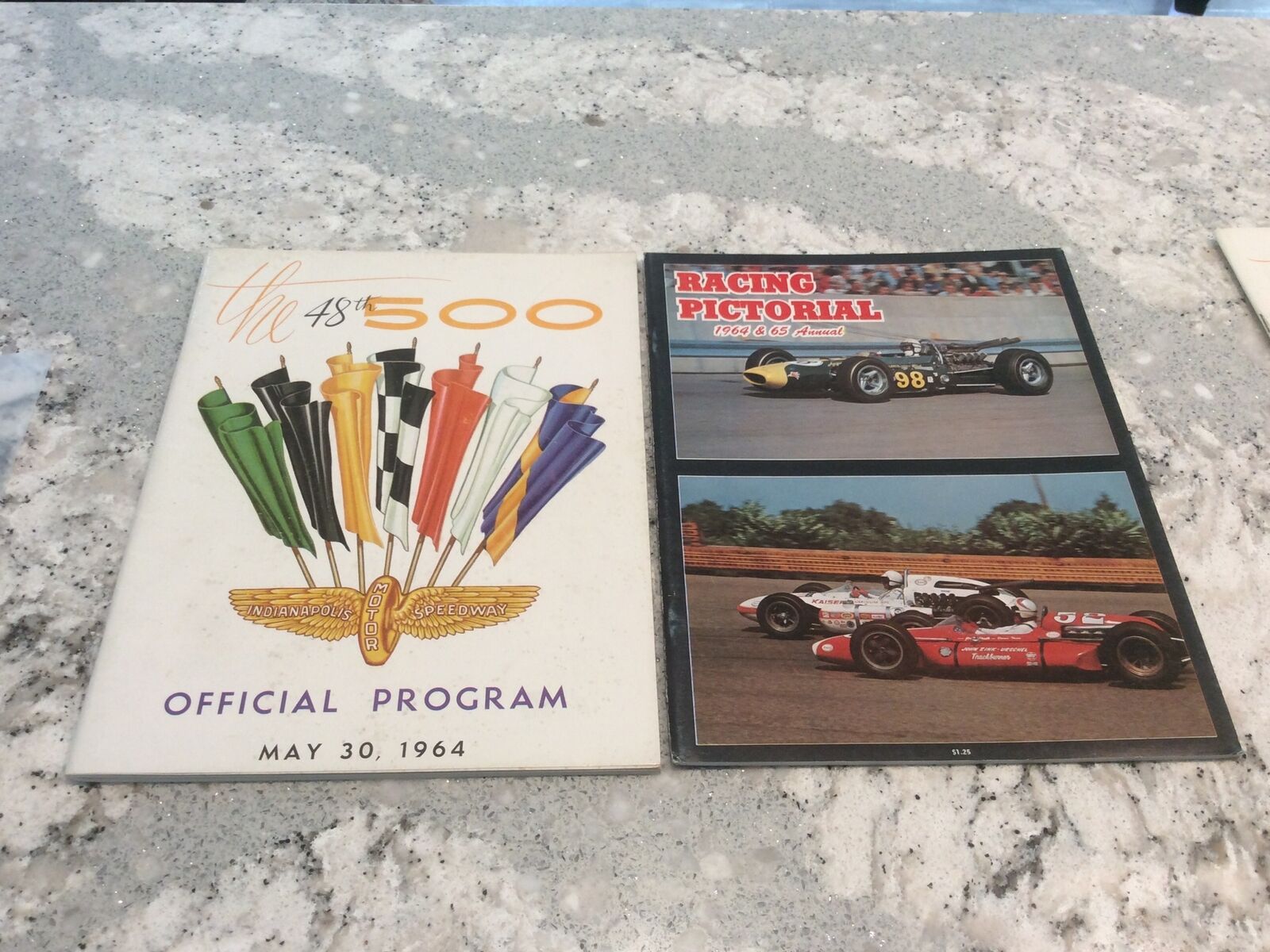1964 Indianapolis 500 Race Program & 1964 & 65 Annual Racing Pictorial