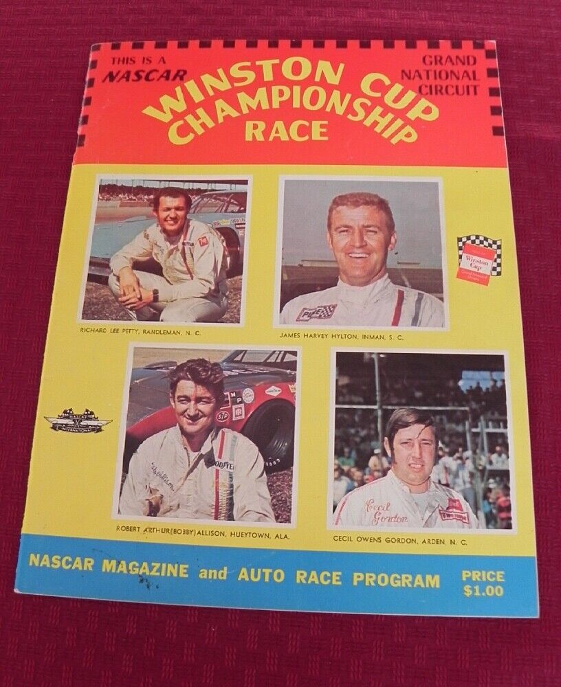 Winston Cup Champion Race NASCAR Magazine Program 1972 SIGNED Richard Petty #43