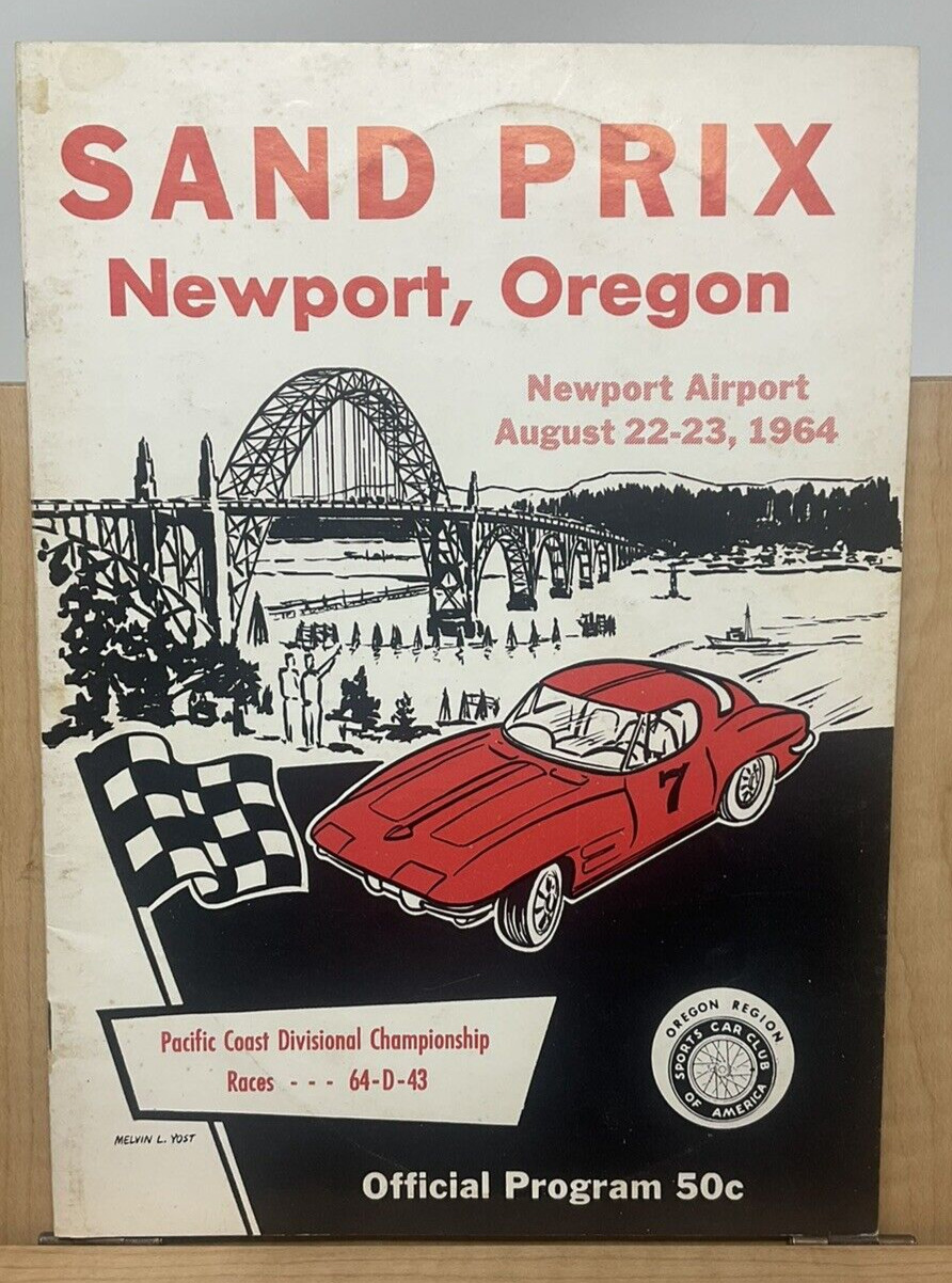 Sand Prix Newport, Oregon Pacific Coast Div. Championship Races Aug.1964 Prog C3