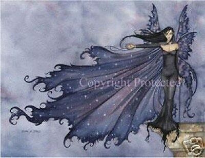 Amy Brown Cloak of Stars Fairy Greeting Card Faery NEW Fantasy Art Purple Blue
