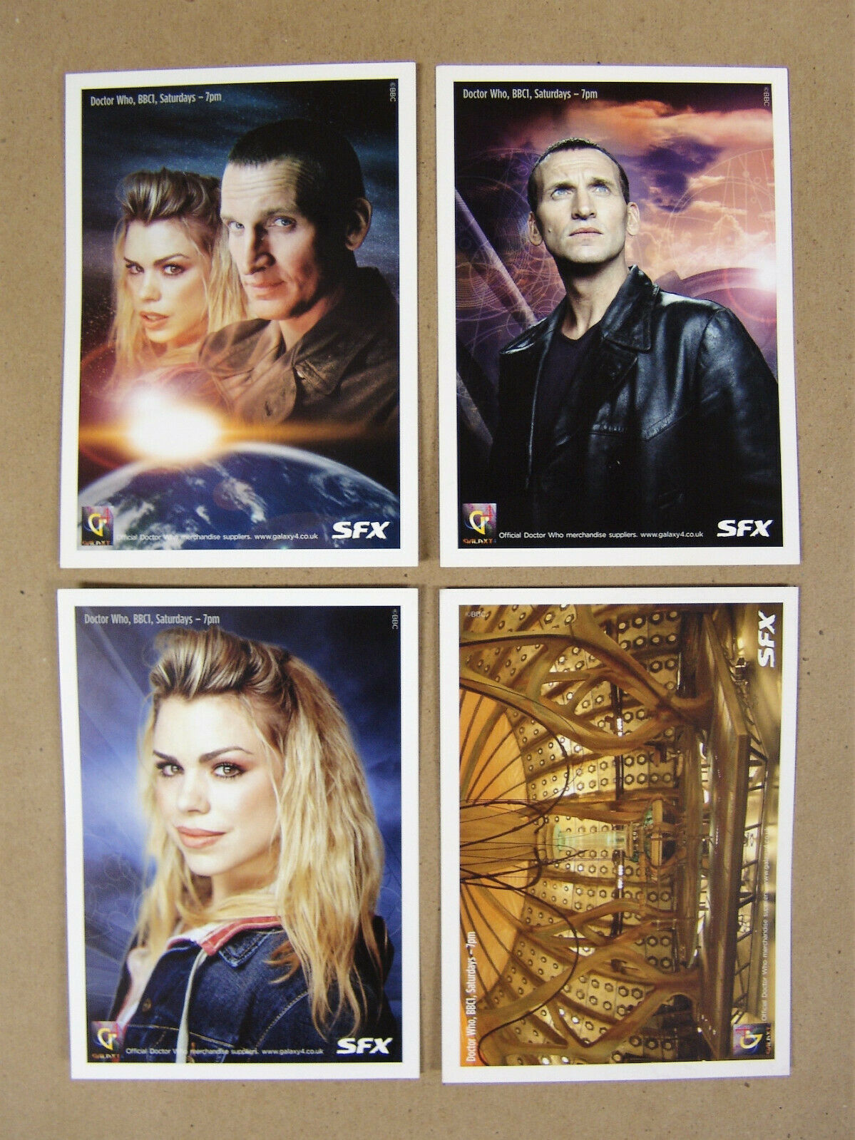 Doctor Who Postcards (4) - Sfx Magazine - 9th Doctor (eccleston) & Rose (piper)