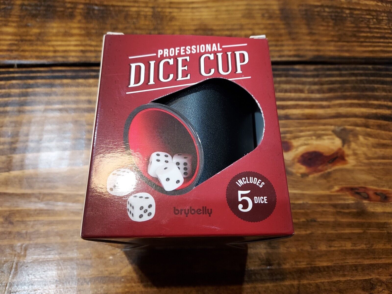 Professional Dice Cup Includes 5 Dice  New In Box 2018, By Brybelly.  Free Ship