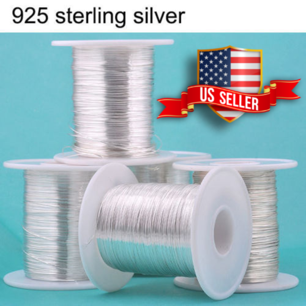 925 Sterling Silver Wire Dead Soft Round 12 14 16 18 20 22 24 26 28 30 32 Gauge