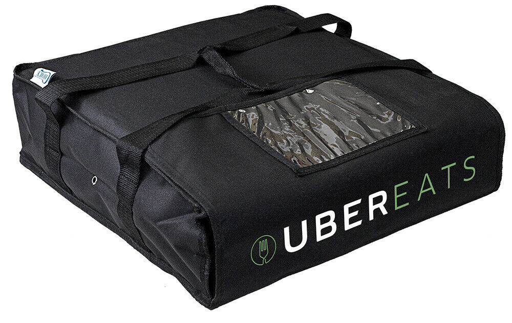 Uber Eats Pizza Delivery Bag, Pizza Carrier, Foam Padded Interior