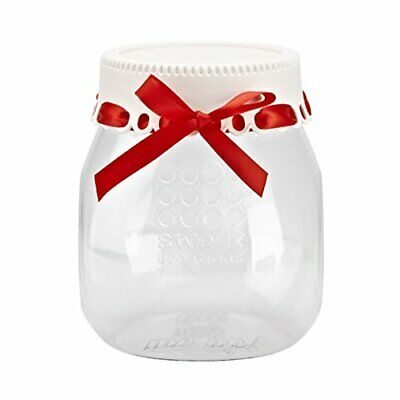 Sweet Creations Christmas Holiday Giftable Jar for Cookie Mix, Red