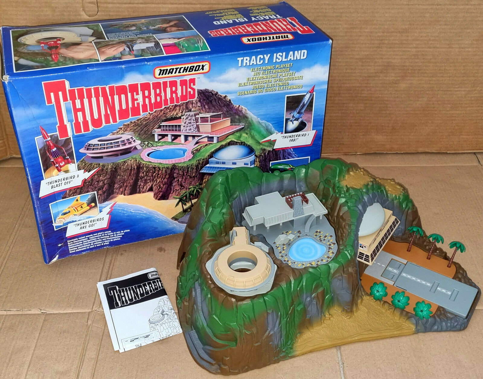 Vintage 90's Matchbox Thunderbirds Tracy Island Electronic Playset Mib Unplayed