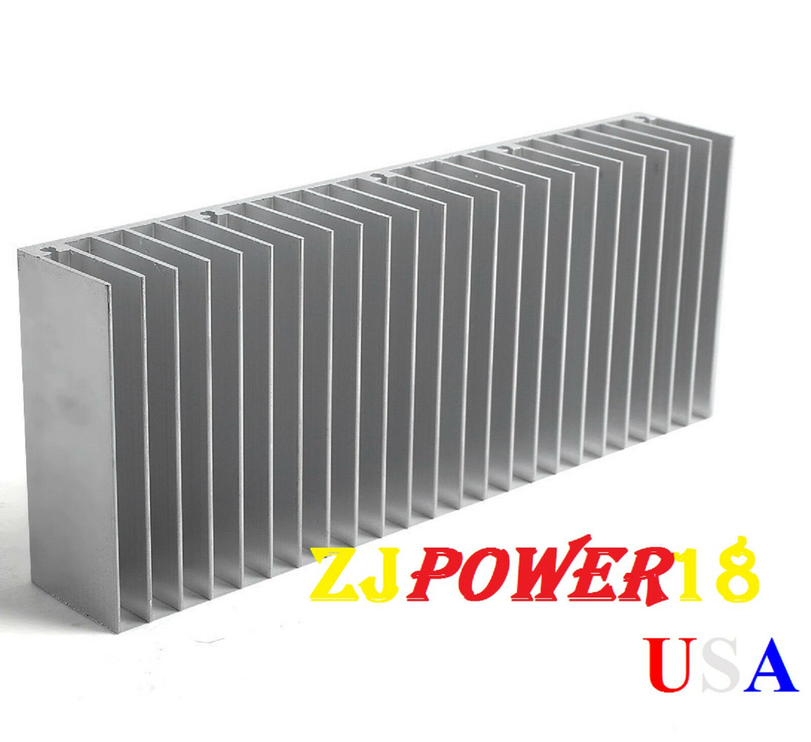 1pc 60x150x25mm Silver Aluminum Heat Sink For Led And Power Ic Transistor