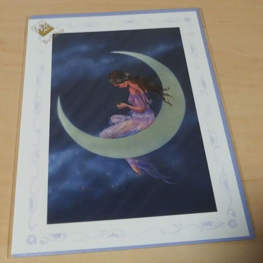 Jean And Ron Henry Fairy Birthday Greeting Card "moon Maiden" Sealed Plastic