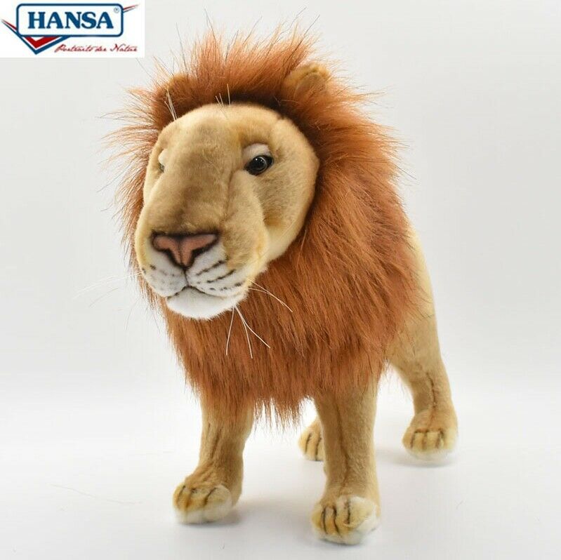 Hansa Stuffed Lion Male Lion Family Safari Plush Toy From Japan Bh3540