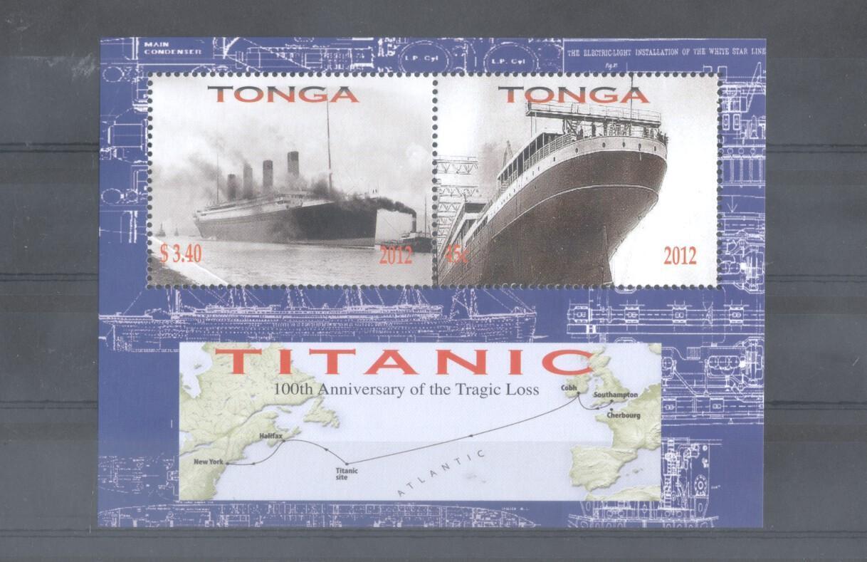 (882000) Map, Ship, Titanic, Tonga