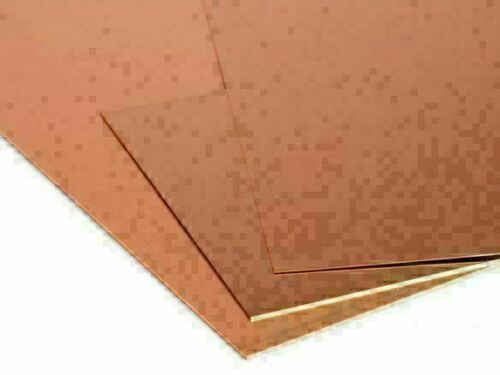 Copper Sheet 0 1/32in-0 3/16in Panels Cu Metal Selectable 3 15/16in To 39 3/8in