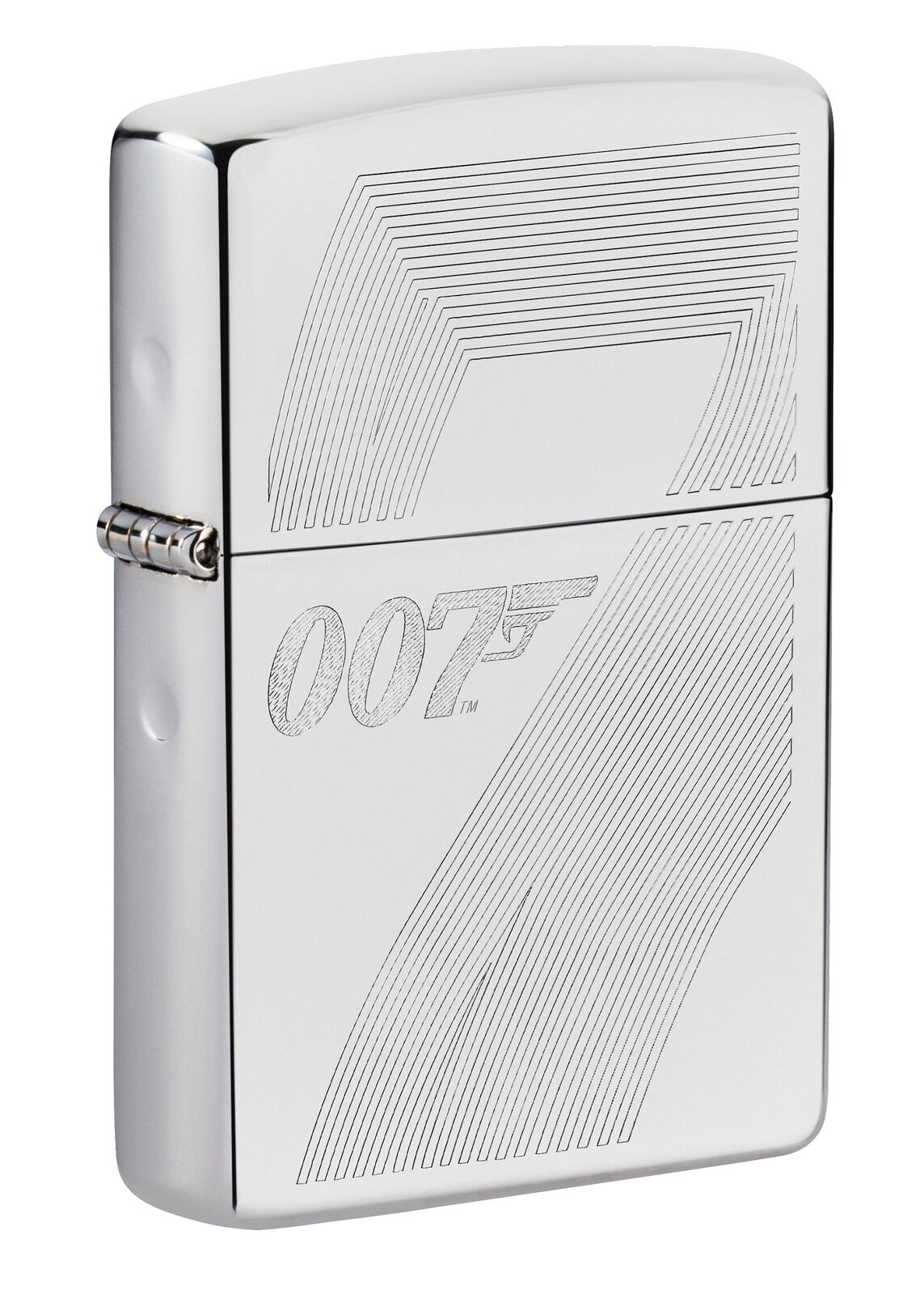 Zippo James Bond 007 Auto Engraved High Polish Chrome Windproof Lighter, 49540