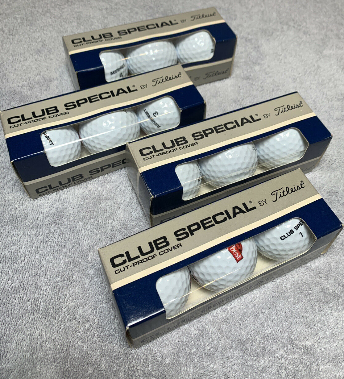 Vintage Club Special By Titleist - 3x Golf Balls Cut-proof Acushnet