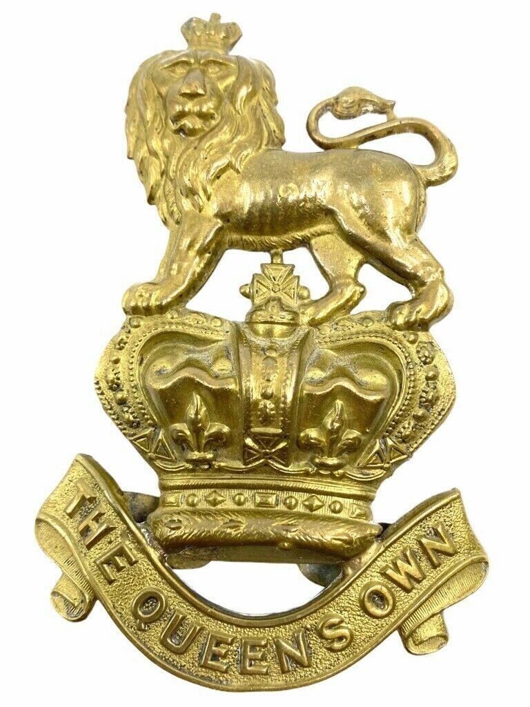 British Victorian Queens Own Hussars Dragoons Horse Martingale Badge